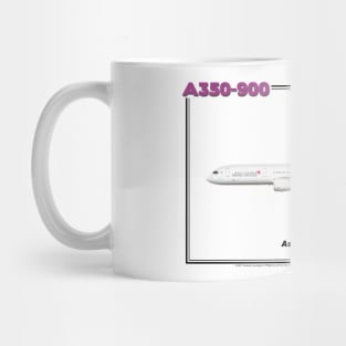 Airbus A350-900 - Asiana Airlines (Art Print) Mug